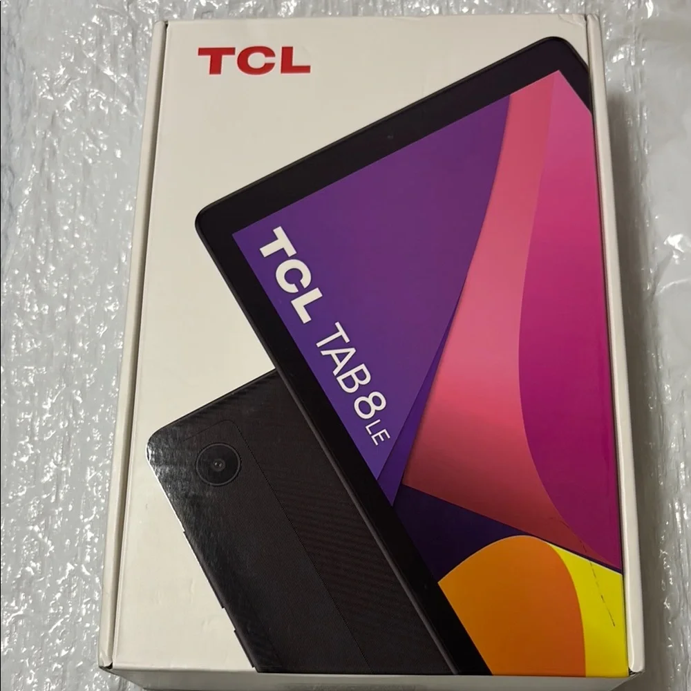 TCL Black Tablet with Vibrant Display and Sleek Design